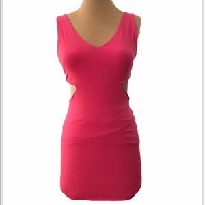 HOT PINK MINI DRESS